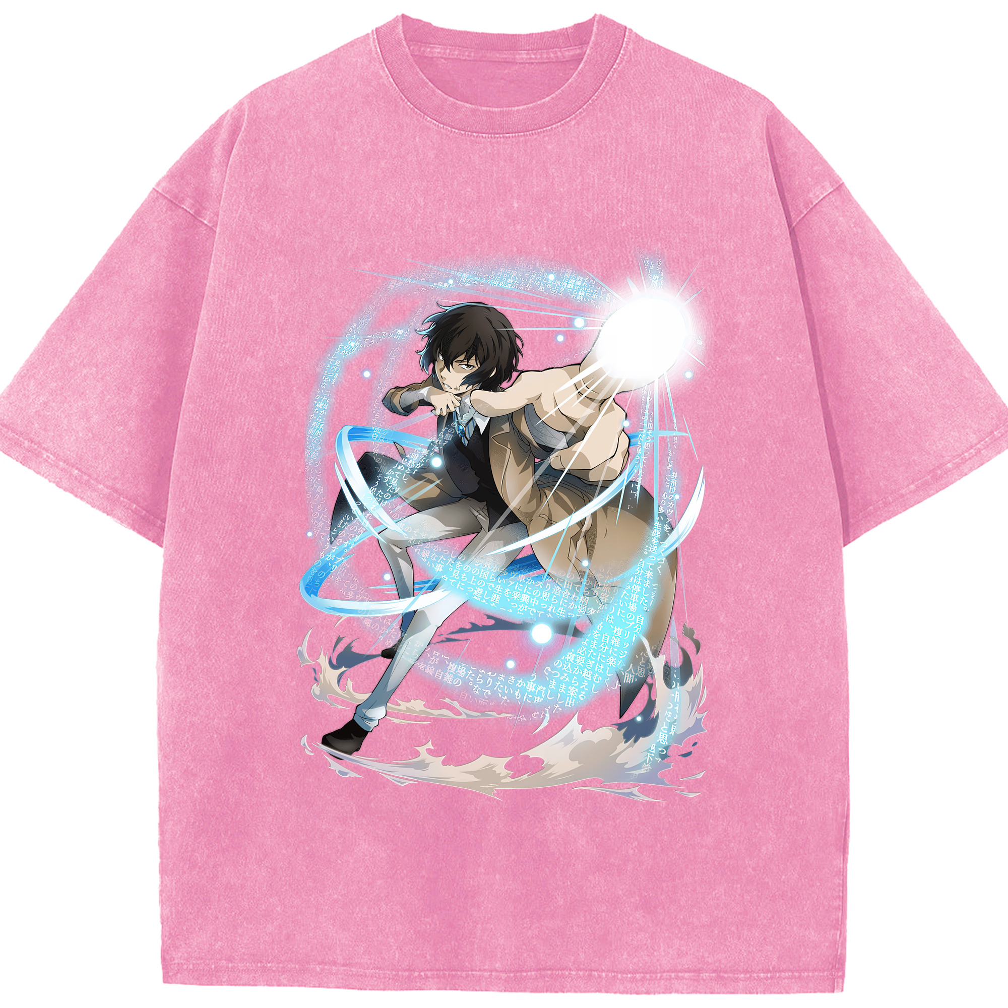 （画像用） 文豪ストレイドッグス Bungo Stray Dogs 綿100% ヴィンテージ風 半袖Tシャツ（フロントプリント）
